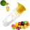 Manual Squeezing Citrus Juicer Fruit Pouring Tool Yellow + Green 6