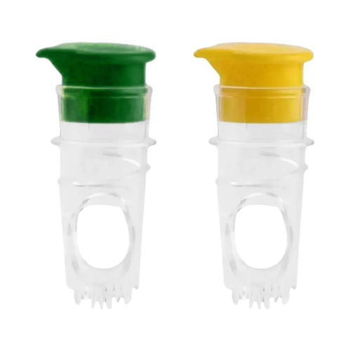 Manual Squeezing Citrus Juicer Fruit Pouring Tool Yellow + Green