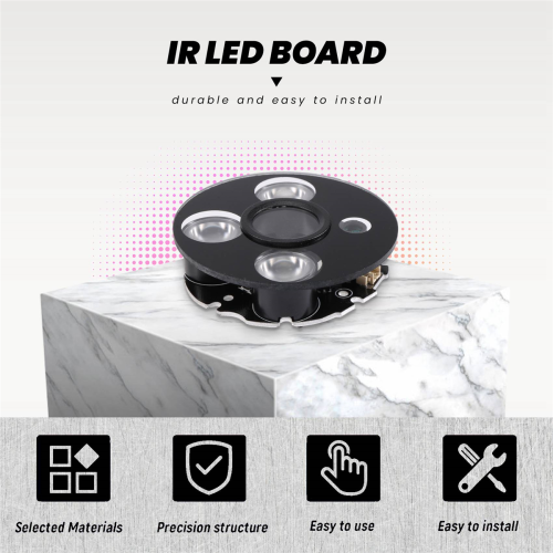 3 array IR led Spot Light Infrared 3x IR LED board (53mm diameter) 2