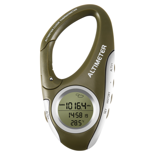 Elektronische hoogtemeter Karabijnhaak Hoogtemeter Handheld Thermometer