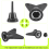 12 PCS Football Boot Spikes M5 Replacement Studs with Wrench, 10mm 6