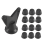 12 PCS Football Boot Spikes M5 Replacement Studs with Wrench, 10mm 3
