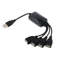 1 Han til 4 Hun USB HUB Splitter Forlængerkabel USB 2.0 Forlænger