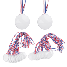 24 stk. farverig gør-det-selv-medalje, design dine egne prismedaljer