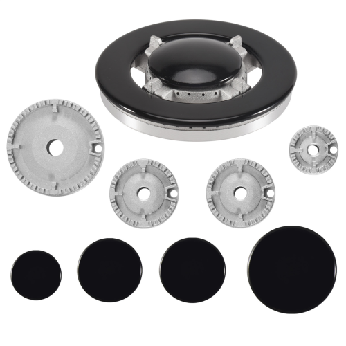 Gasherd-Brennerkappen, Gasherd-Brennerkappen-Set 5 PS 1