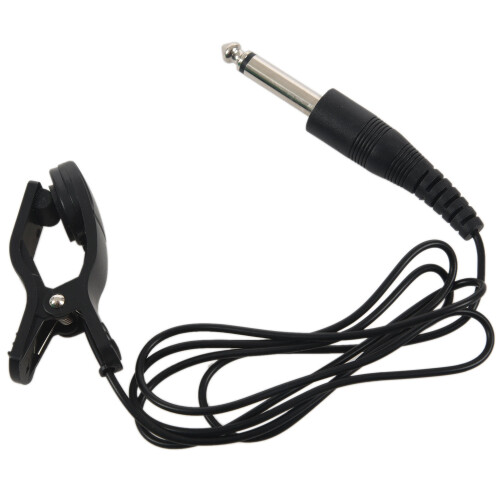 Microfon cu contact piezo cu clips pentru chitară acustică neagră