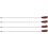 4 Pieces Ceiling Fan Chain Wooden for Ceiling Light (Walnut Color) 3