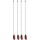 4 Pieces Ceiling Fan Chain Wooden for Ceiling Light (Walnut Color) 2