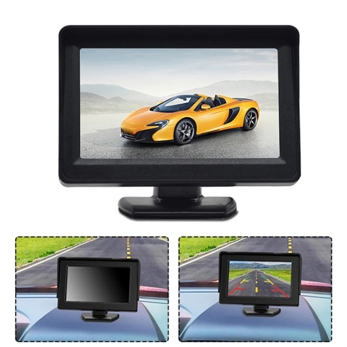 DC 9V-24V 4,3 tommer bakkamera til bil TFT LCD 1