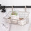 Basket with Hook, Hang It Behind a Door or on a Railing, White 6