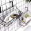 Basket with Hook, Hang It Behind a Door or on a Railing, White 7