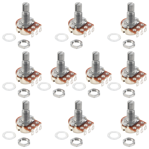 Potențiometre Guitar Pots B500K pentru chitară bas (pachet de 10)