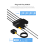 KVM-switch USB-switch Delt controlleradapter 4 indgange 4 udgange 6