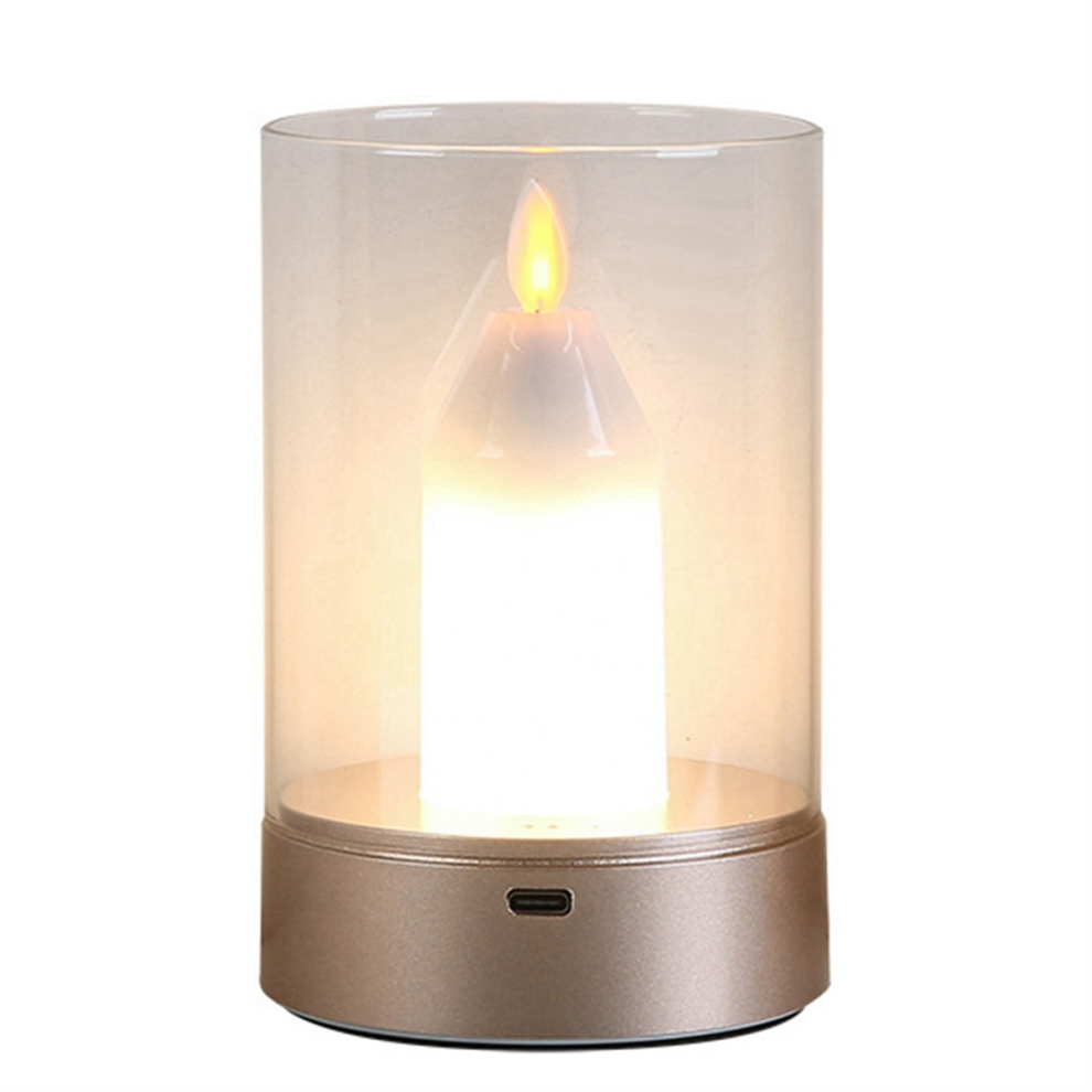 Vela EléCtrica Recargable Por Usb, Sin Llama, Led-image