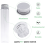 24 de eprubete de 110 ml, eprubete din plastic transparent cu capace 2