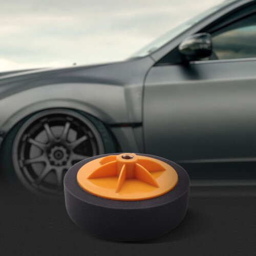 Almofada de polimento de carro de 6 polegadas/15 cm, esponja M14, ferramenta para rodas, preta 2