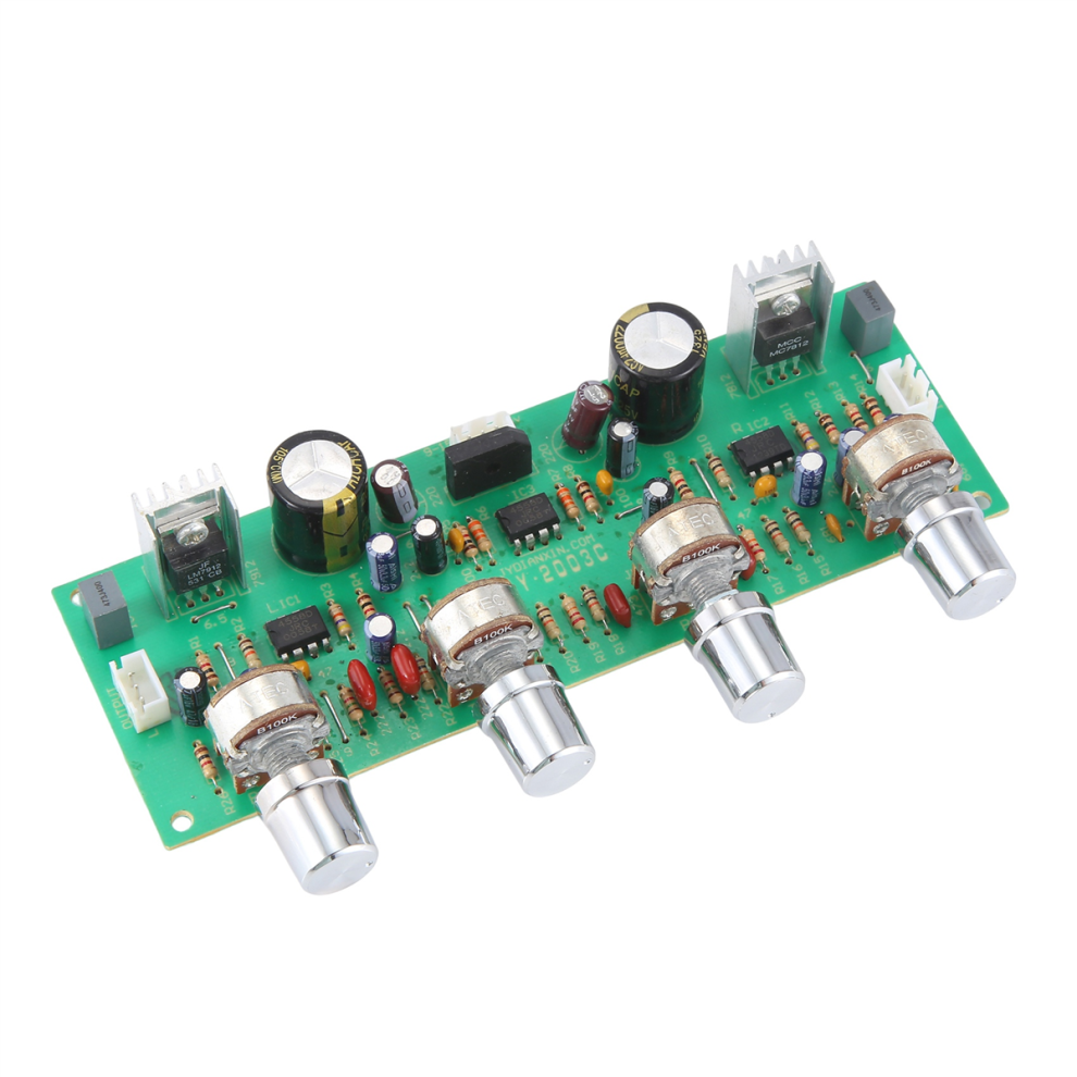 Scheda Preamplificatore Con Controllo Del Volume, Bassi E Acuti, Preamplificatore Hifi Da 12 V-image