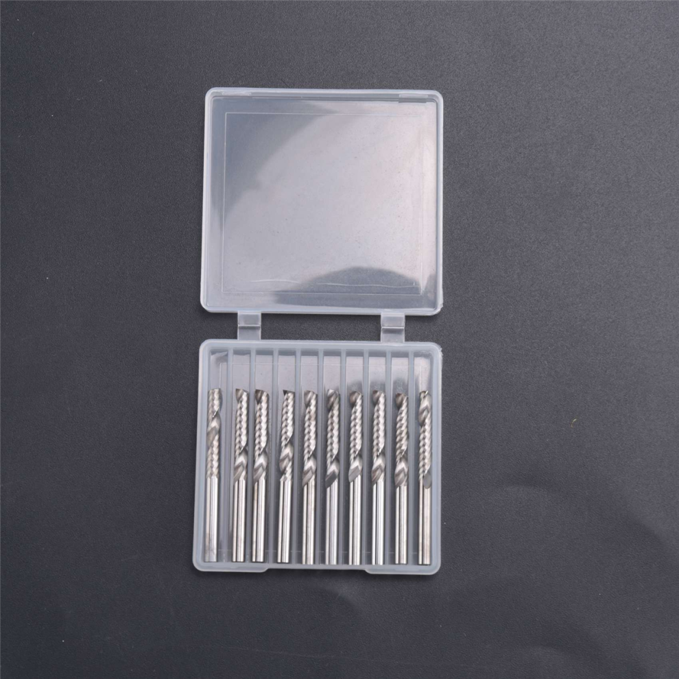 10 Pack Cnc Router Bits 1/8 Inch Shank Spiral Upcut Router Bit 4851210371673