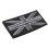 Jack UK Flag Badge Patch Stick 10cm x 5cm NY, (Sort/Grå) 1