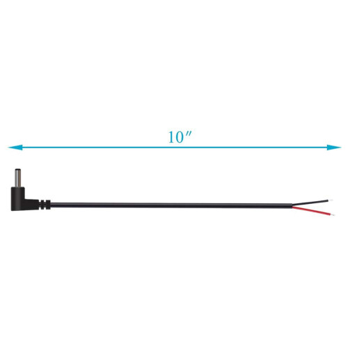 DC Power Male Plug Jack to Bare Wire Open End Pigtail Power 1