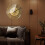 Islamic Quartz Acrylic Wall Clock Pendulum Muslim Living(Black) 3