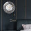 Islamic Quartz Acrylic Wall Clock Pendulum Muslim Living(Black) 7