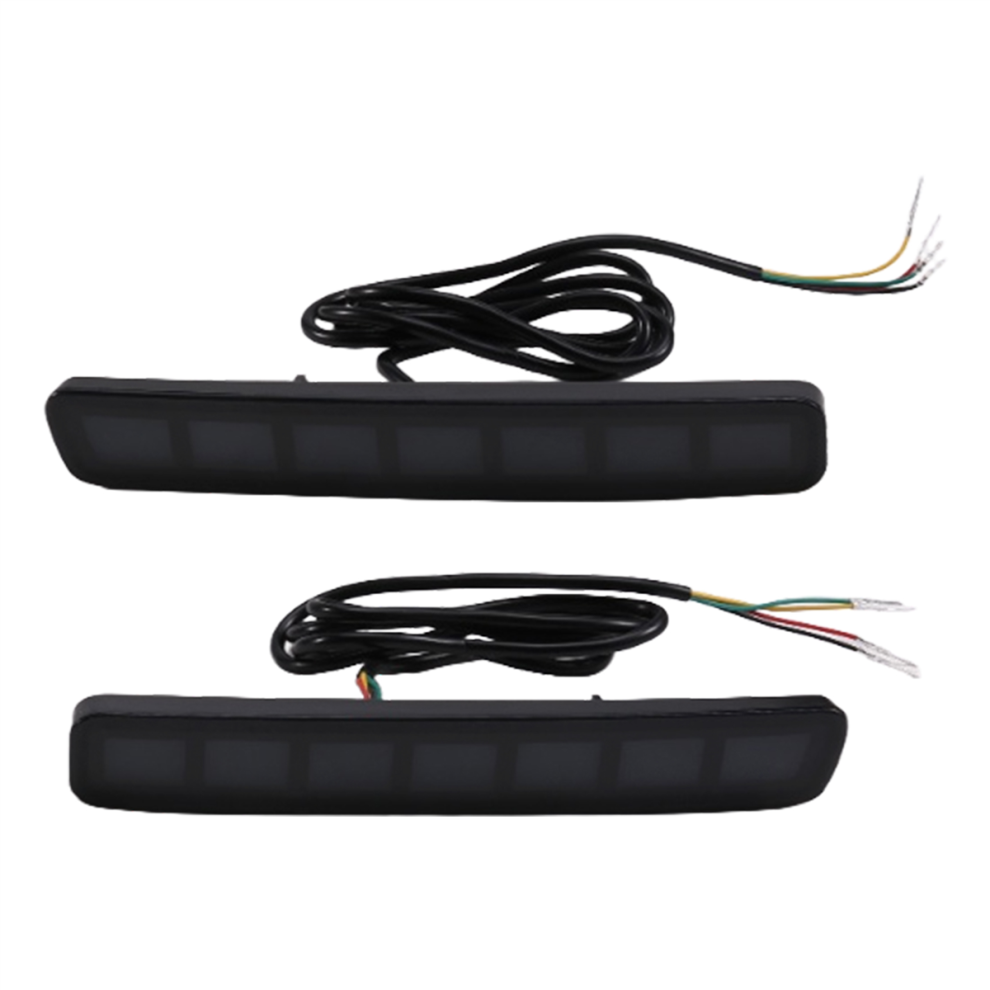 Reflector De Parachoques Trasero Led Para Coche, Luz De Freno Y SeñAl De Giro A-image