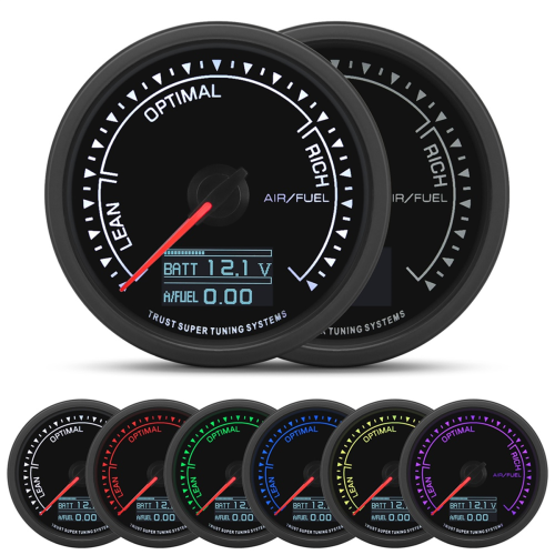 Μετρητής AFR, 2,5 ίντσες (62 mm), για αισθητήρα οξυγόνου στενής ζώνης αυτοκινήτου, 12V 1
