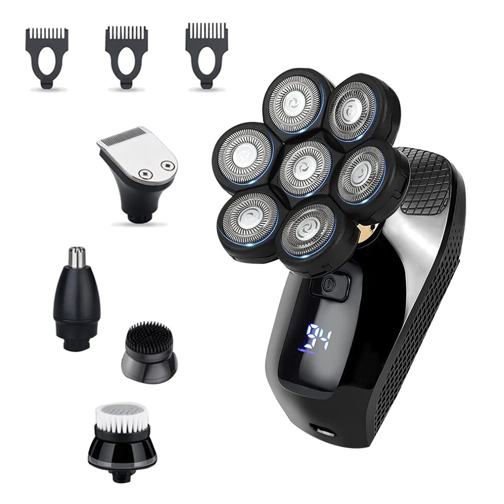 Rasoir électrique 7D pour hommes, 5 en 1, kit de toilettage