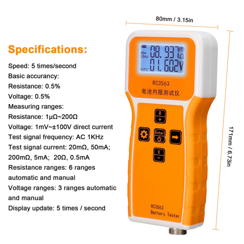 RC3563 Batterijspanning Interne Weerstandstester, Testsonde 2
