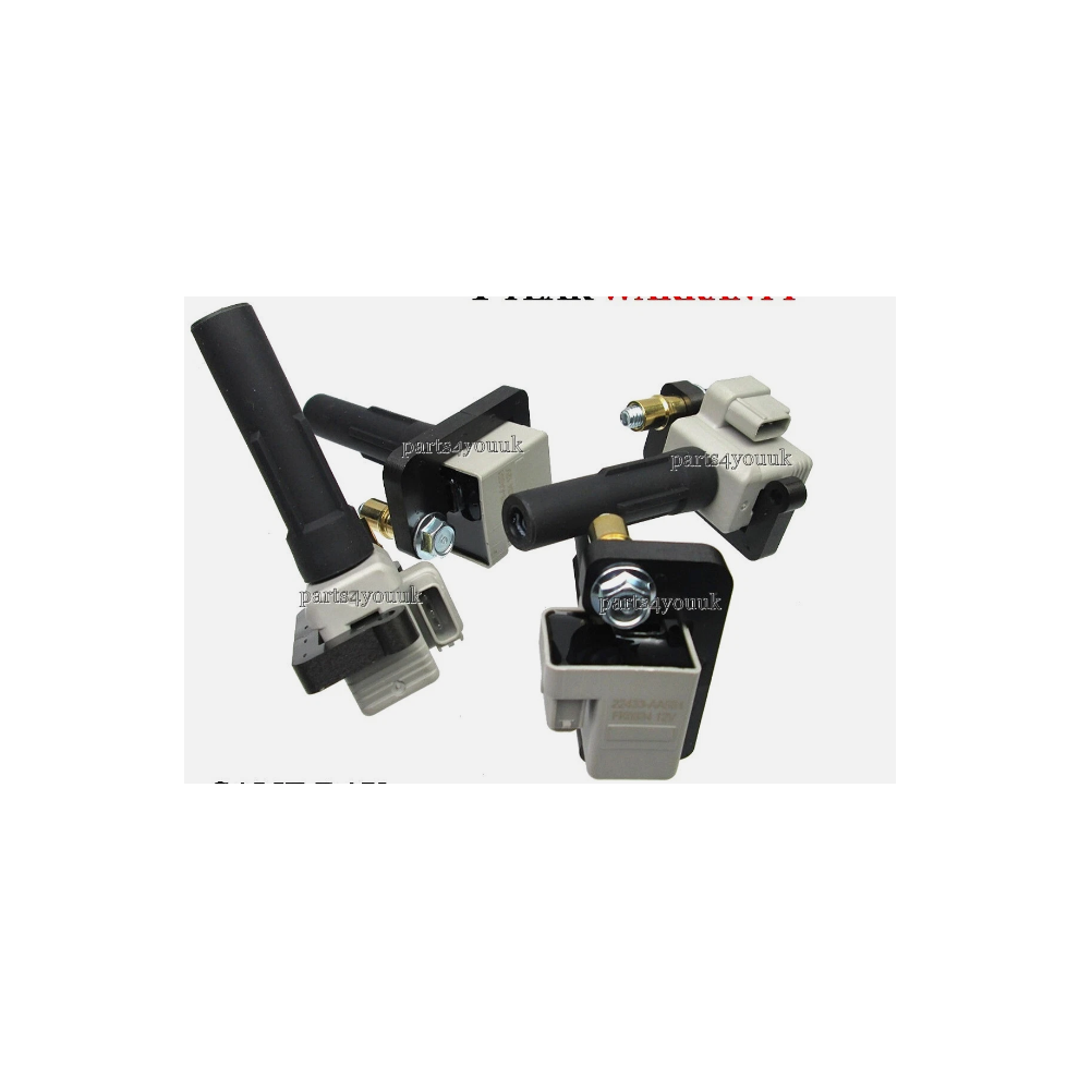 4 Ignition Coil Packs Subaru Forester Impreza Legacy 2.0 Wrx Sti 00-07 619950749060