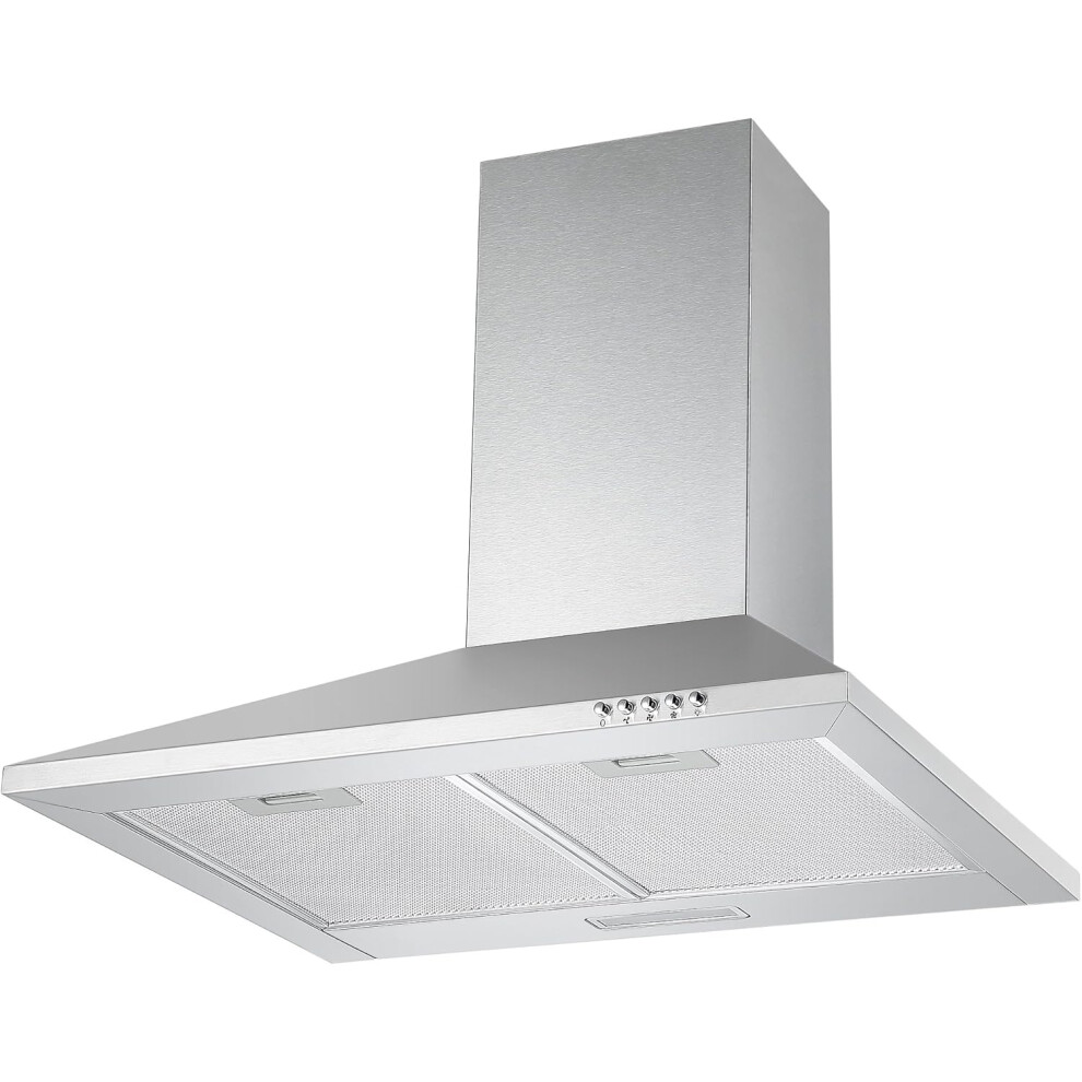 Cookology CH600SS/A 60cm Chimney Cooker Hood in Stainless Steel | Extractor Fan