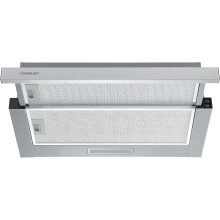 Cookology TEL600SS/A 60cm Telescopic Cooker Hood, Built-in, 2 Speeds, LED Lights, Energy A - S/Steel