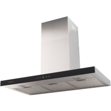 Cookology LINT901SS/A++ 90cm T-Box Cooker Hood, Touch Control, 3 Speeds, Powerful Extraction, A++ - S/Steel