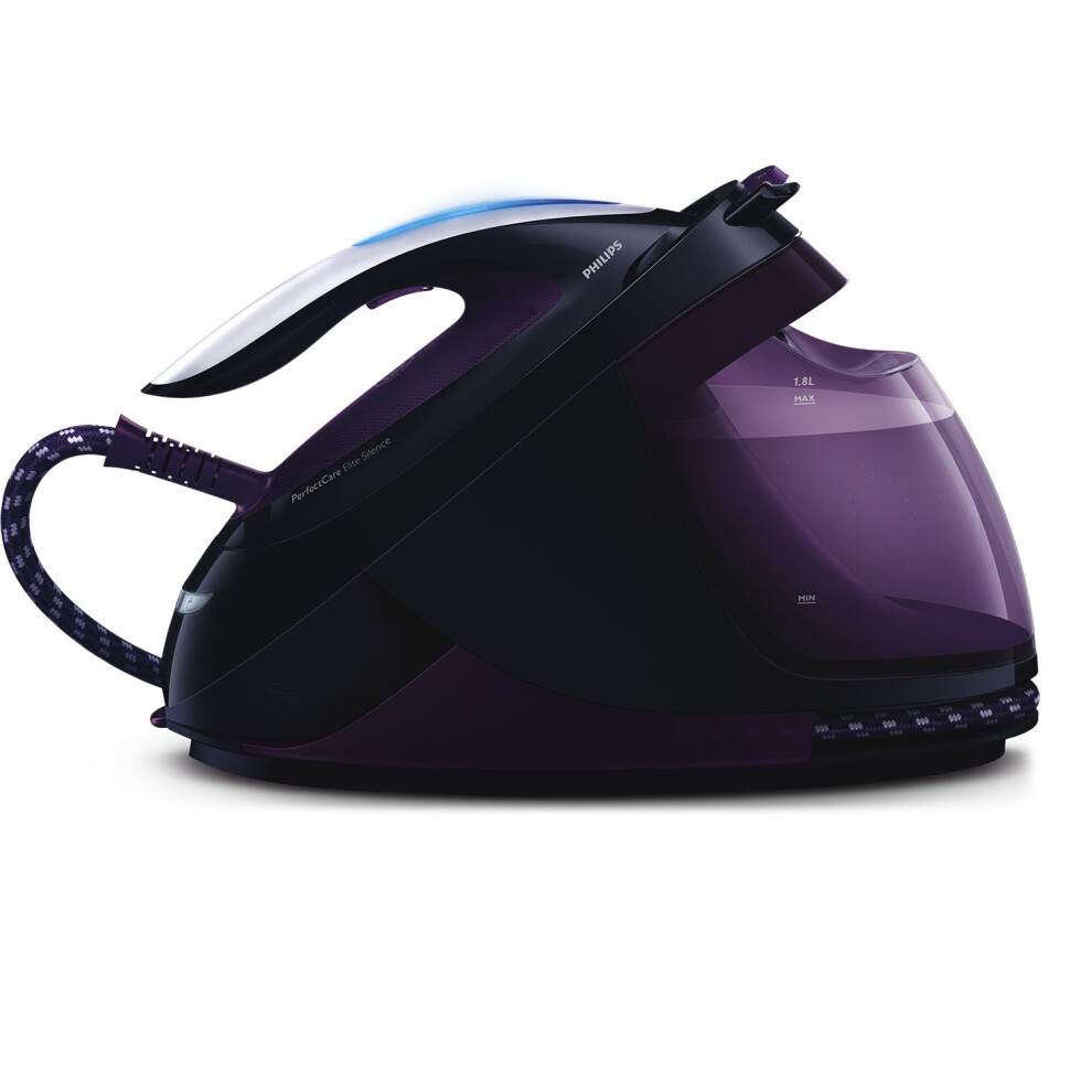 Philips GC9650/80 PerfectCare Elite Silence Steam Generator Iron, 1.8 Litre, 7.5 Bar, Purple, 500 g