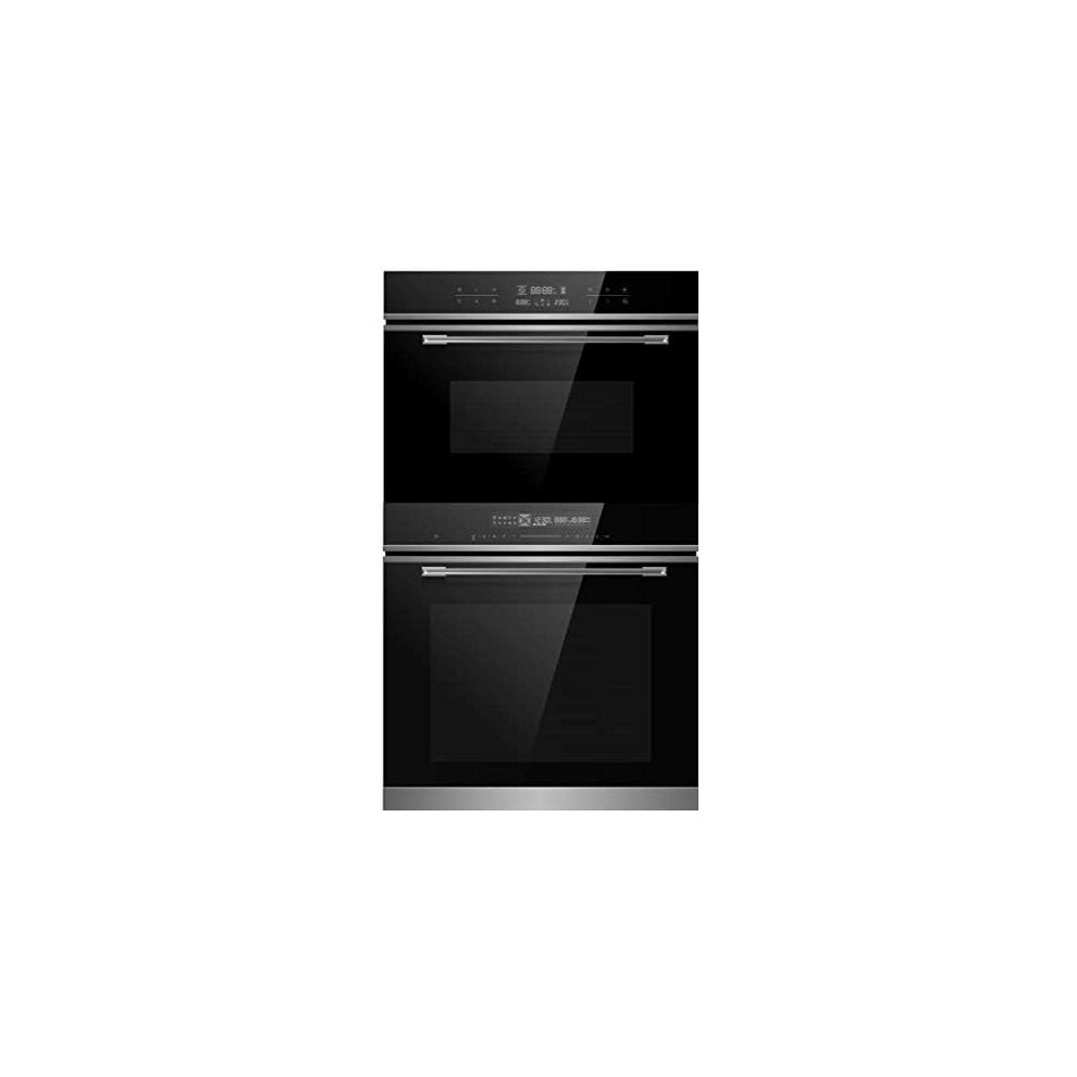 Cookology Oven Pack: 72L Built-in Oven & 44L Compact Microwave, Touch Control, Programmable Timer - Black