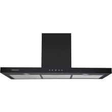Cookology LINT1001BK/A++ Energy A++ Rated Black Linear Extractor 100cm Designer Chimney Cooker Hood