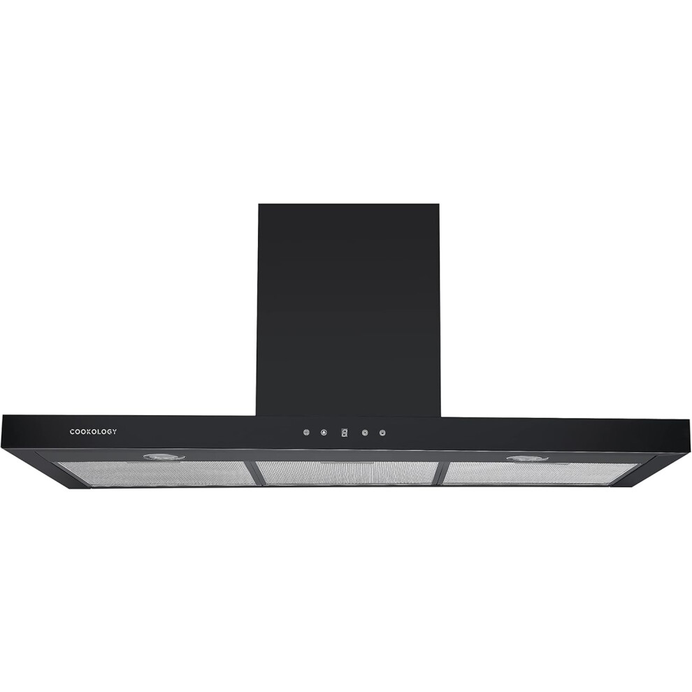 Cookology Lint1001bk/A++ Energy A++ Rated Linear Extractor 100Cm Designer Chimney Cooker Hood Black