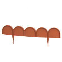 Terracotta 10 m long flowerbed ending, available in 3 colours