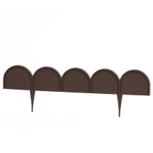 Brown 10 m long flowerbed ending, available in 3 colours