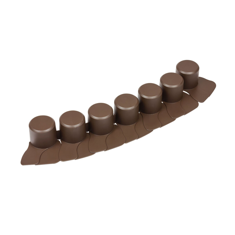 Prosperplast Brown 4.05 m long lawn border IPAL7 for easy trimming, 2 colours avaialble