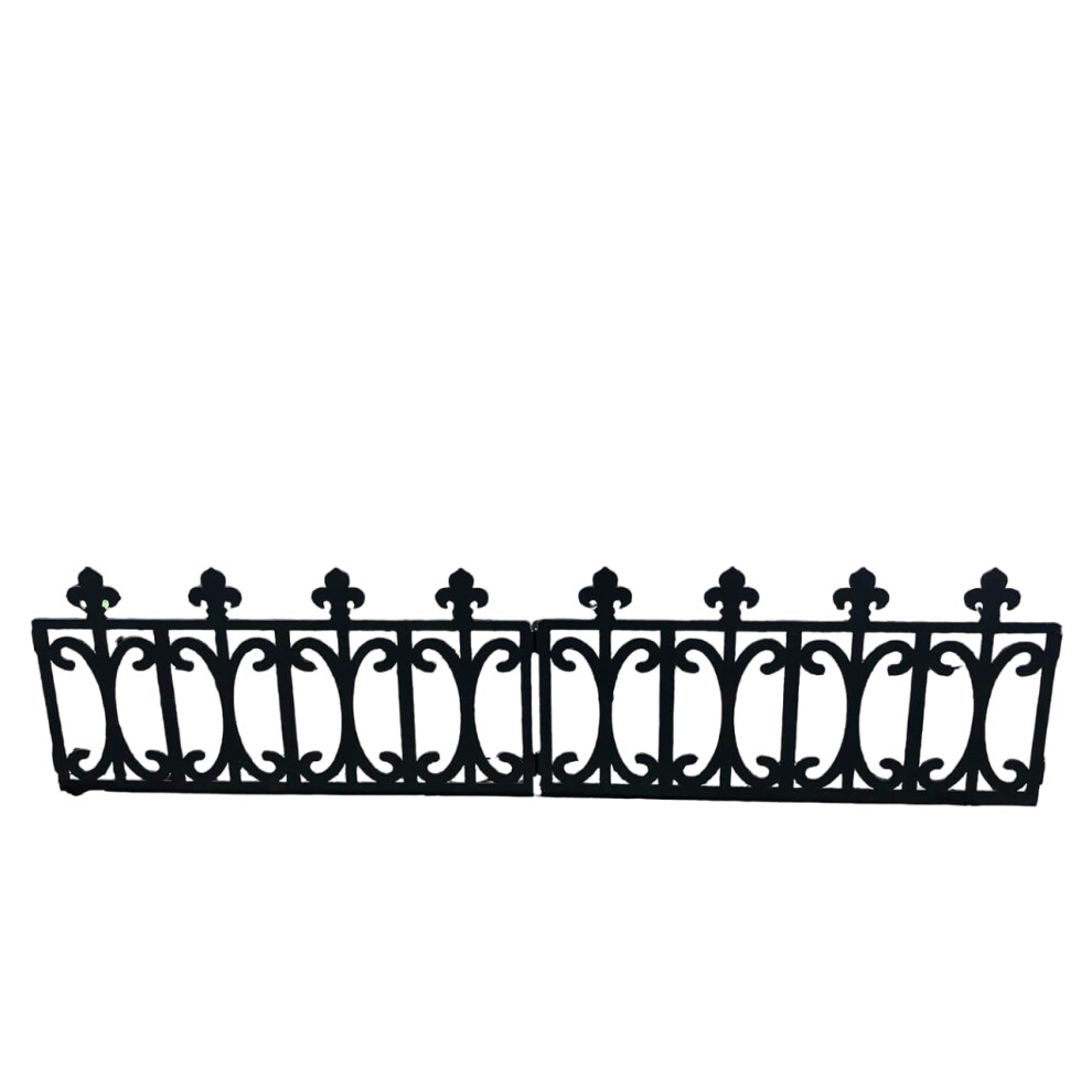 Indoor Outdoor Garden Picket Fence Panels Victorian Tudor Edwardian Geometric Outdoor Fencing (Tudor) - Image 2