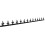 Avonstar Classics Range Decorative Garden Fence Security Spikes (1 x Panel Black Angled) 1