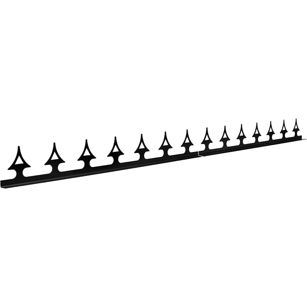 Avonstar Classics Range Decorative Garden Fence Security Spikes (1 X Panel Black Angled) 5060731834935