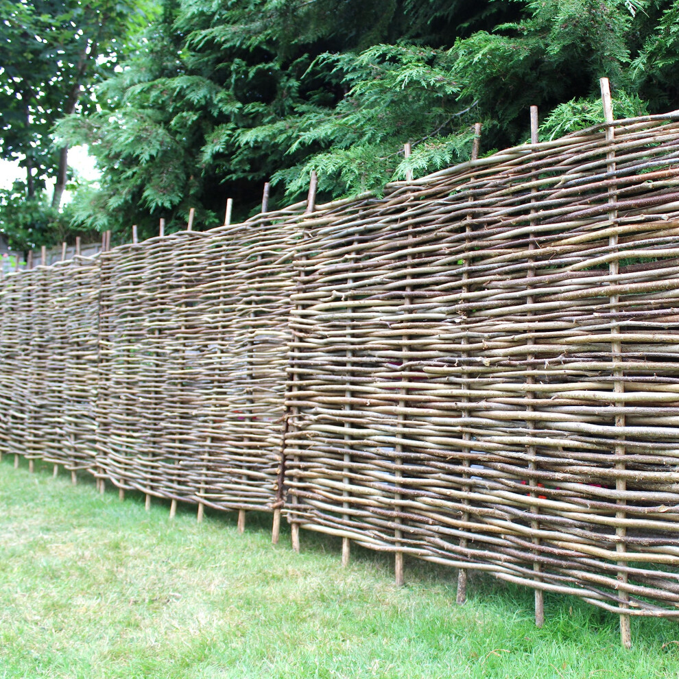 Prestige Wicker Hazel Wood Fence Panel Hurdle (6 Feet By 4 Feet)