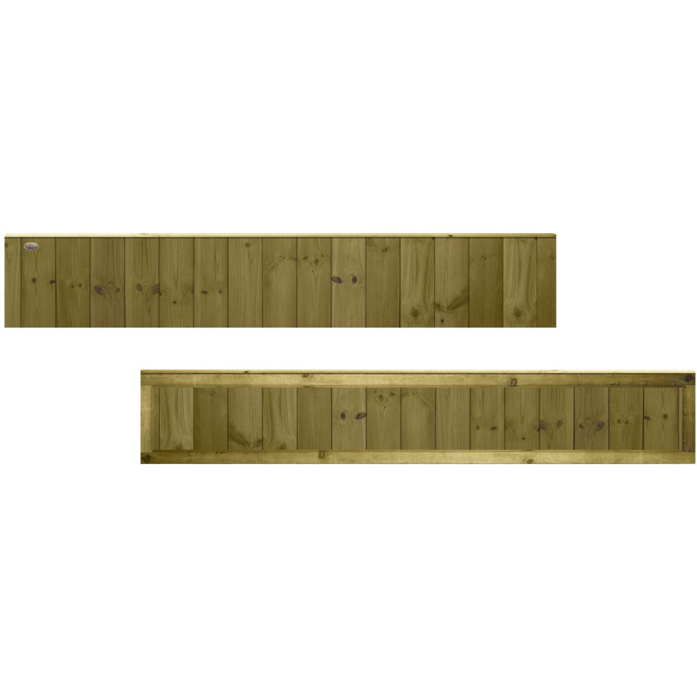 Premier Garden Supplies Ultimate Tongue & Groove Fence Panel Width: 6Ft (183Cm) X Height: 1Ft (30Cm) Vertical Smooth-Planed T&G Fully Framed Strong 5056556633983