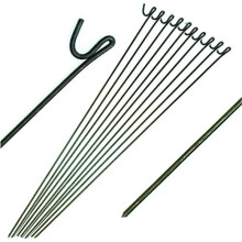 Hardened Smooth Steel Metal Barrier Fencing Stakes 9mm x 1200mm Fence Pins ~ Temporary Event Construction Gardening Garden Strong (10)