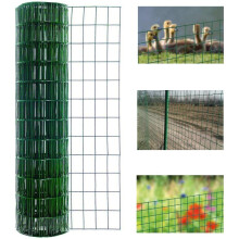 uyoyous 1Mx30M Green Wire Mesh Fencing Roll Multipurpose PVC Coated Galvanised Wire Garden Poultry Netting Mesh Hole Spacing 6cm x 6cm for Outdoor