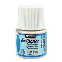 Pebeo Setacolor Opaque Fabric Paint 45-Milliliter Bottle, Pearl Blue,Pearl Blue, 202-095