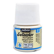 PEBEO 45 mm Setacolor Opaque Fabric Paint Bottle, Pearl Gold